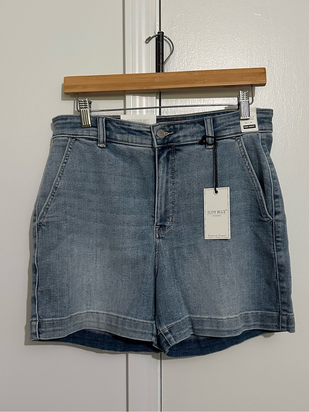 Judy Blue Light Blue High-Rise Denim Shorts